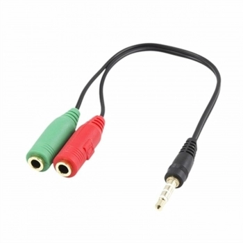 Cable Audio Jack (3,5 mm) Ewent EC1640 0,15 m
