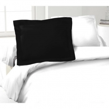 Funda de almohada Lovely Home 100 % algodón 2 Piezas Negro (50 x 70 cm)