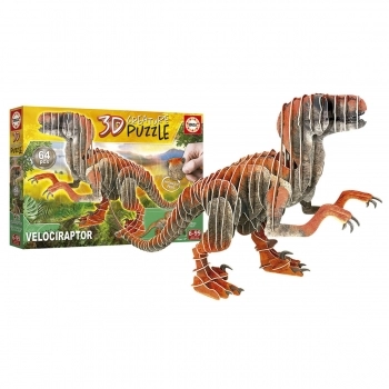 Puzzle Educa Velociraptor 3D