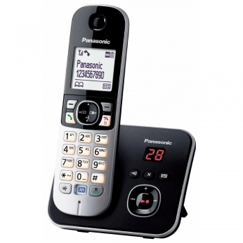 Teléfono Fijo Panasonic Corp. KX-TG6821FRB Negro Gris