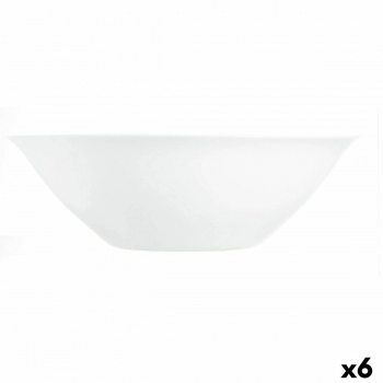 Ensaladera Luminarc Carine Blanco Vidrio (Ø 27 cm) (6 Unidades)