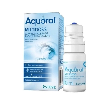 Aquoral Gotas Otálmicas Lubricantes Estéril AC Multidosis 10ml