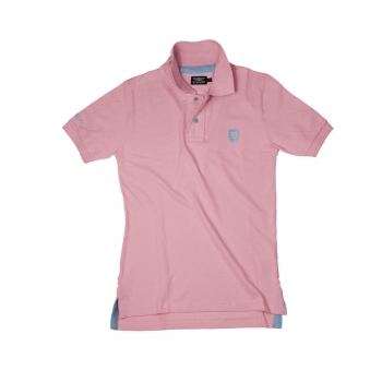 Polo de Manga Corta Hombre Bobroff Rosa Polo de Manga Corta Hombre Bobroff Rosa
