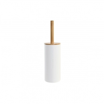 Escobilla para el Baño DKD Home Decor Natural Blanco Bambú Polipropileno (9 x 9 