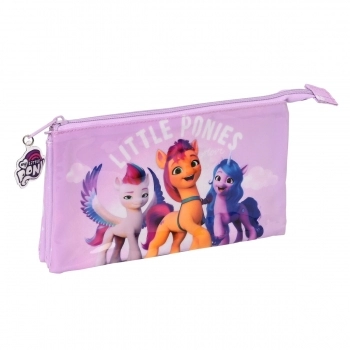 Portatodo Triple My Little Pony Lila (22 x 12 x 3 cm)