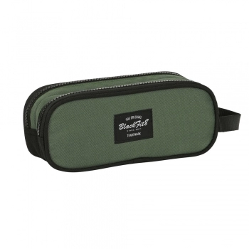 Portatodo Doble BlackFit8 Gradient Negro Verde militar (21 x 8 x 6 cm)
