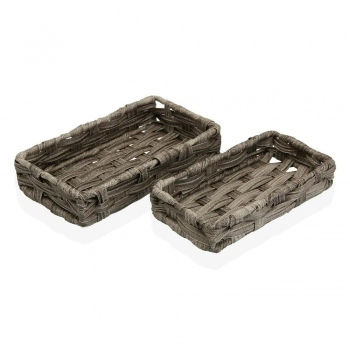 Juego de Cestas Versa Polietileno (11 x 4 x 20 cm) (2 pcs)