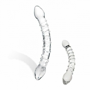 Consolador Doble de Cristal Trouble Glas E25403 Consolador Doble de Cristal Trouble Glas E25403