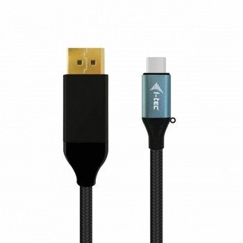 Adaptador USB C a DisplayPort i-Tec C31CBLDP60HZ2M       (2 m) 4K Ultra HD Negro