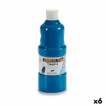 Témperas Azul claro 400 ml (6 Unidades)