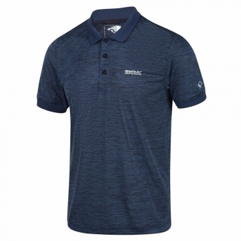 Polo de Manga Corta Hombre Regatta Remex II Azul oscuro Polo de Manga Corta Hombre Regatta Remex II Azul oscuro