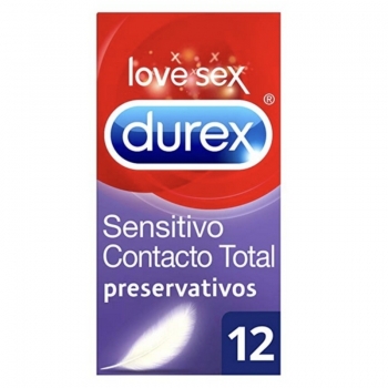 Preservativos Sensitivo Contacto Total Durex (12 uds)