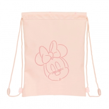 Bolsa Mochila con Cuerdas Minnie Mouse Rosa (26 x 34 x 1 cm)