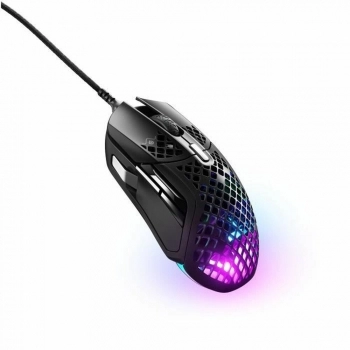 Ratón SteelSeries Aerox 5 Negro Gaming Luces LED Con cable