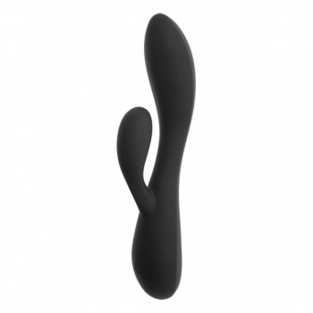 Vibrador Doble Estimulación S Pleasures Negro (11,8 cm)
