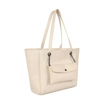 Bolso Mujer Laura Ashley RELIEF-QUILTED-CREAM Crema (30 x 30 x 10 cm)
