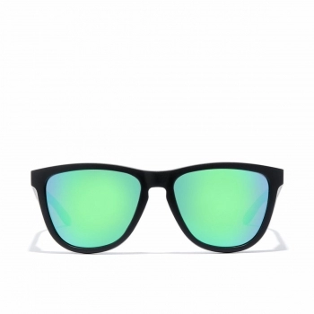 Gafas de sol polarizadas Hawkers One Raw Negro Verde Esmeralda (Ø 55,7 mm)
