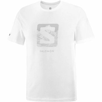 Camiseta Deportiva de Manga Corta Salomon  Outlife Logo Blanco