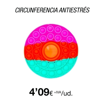 Juguete Sensorial AntiEstrés de Burbujas, Circulo multicolor