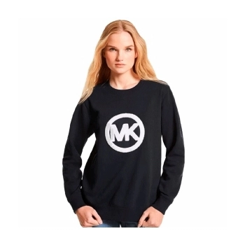 Sudadera Logo Charm Cotton Terry Black