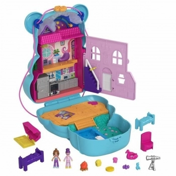 Playset Polly Pocket Surprise Bear Bag Bolso Oso + 4 Años