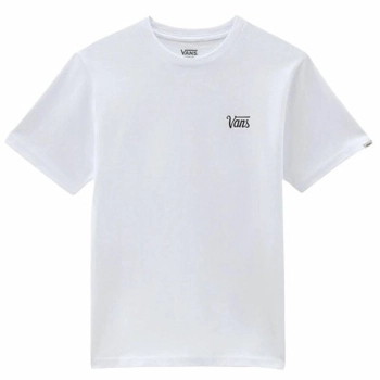 Camiseta de Manga Corta Hombre Vans Mini-Script B Blanco