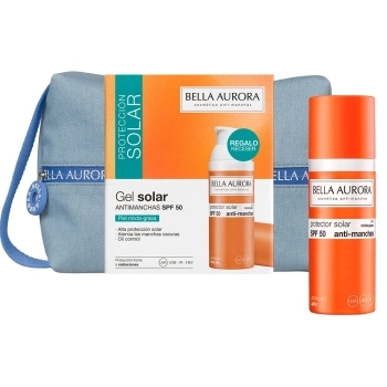 Set Gel Solar Spf50 Piel Mixta 50ml + Bolsa Jean Azul