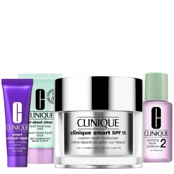 Set Clinique Smart SPF15 Custom-Repair Moisturizer 50ml + 3 productos