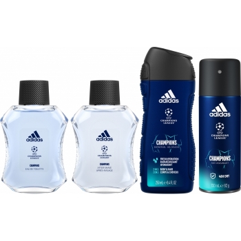 Set Champions 100ml + Aftershave 100ml + Shower Gel 250ml + Deo 150ml