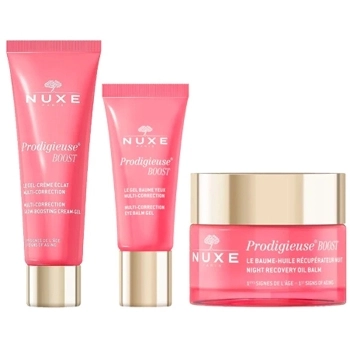 Set Booster Crema Gel 40 ml + Bálsamo Aceite Noche 50 ml + Gel Ojos 15 ml