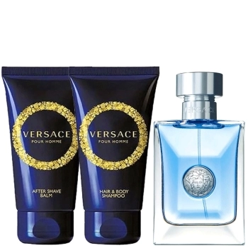 Set Versace pour Homme 50ml + Hair & Body Shampoo 50ml + After Shave Balm 50