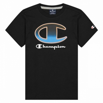 Camiseta de Manga Corta Champion Crewneck T-Shirt B Negro