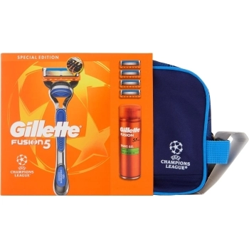 Set Gilette Proglide Maquinilla + 4 Recambios + Shave Gel 200ml + Neceser
