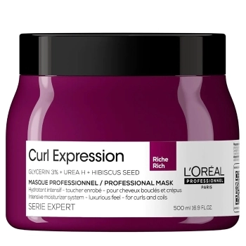 Curl Expression Glycerin+Urea H+Hibiscus Seed Masque Rich