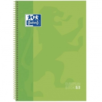 Cuaderno Oxford European Book Apple Verde A4 5 Unidades