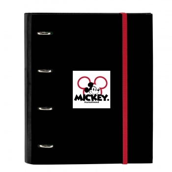 Carpeta de anillas Mickey Mouse Clubhouse Mickey mood Rojo Negro (27 x 32 x 3.5 