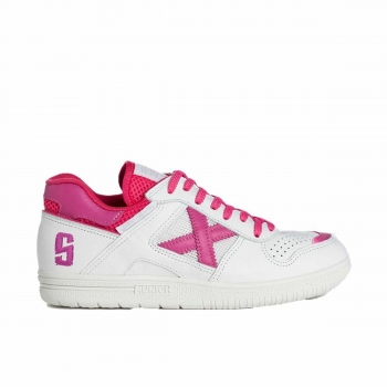 Zapatillas de Fútbol Sala Munich Continental 942 Rosa Blanco Adultos Zapatillas de Fútbol Sala Munich Continental 942 Rosa Blanco Adultos