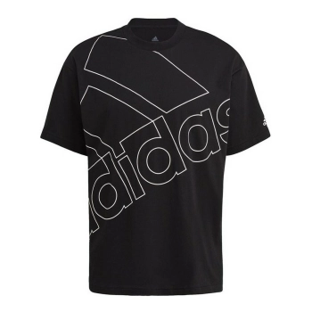 Camiseta de Manga Corta Hombre Adidas Giant Logo Negro