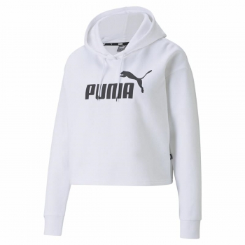 Sudadera con Capucha Mujer Puma Essentials Logo Blanco