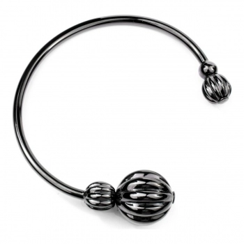 Pulsera Mujer Folli Follie 1B17T002K Negro Acero Inoxidable (6 cm)