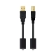 Cable USB 2.0 A a USB B NANOCABLE 10.01.120 Negro Medida 2 m