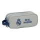 Estuche Escolar Real Madrid C.F. Stone Gris Azul marino (21 x 8.5 x 7 cm)