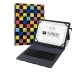 Funda para Tablet y Teclado Subblim Squares Qwerty Español Funda para Tablet y Teclado Subblim Squares Qwerty Español