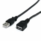 Cable USB Startech USBEXTAA3BK          USB A Negro