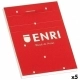 Bloc de Notas ENRI Rojo A4 80 Hojas (5 Unidades)