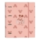 Carpeta de anillas Mickey Mouse Clubhouse Cotton A4 Rosa (27 x 32 x 3.5 cm) (35 