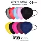 Pack 5000 uds FFP2 Surtido Colores Pack 5000 uds FFP2 Surtido Colores