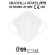 Mascarillas para Niños/as FFP2 Blancas 1000 uds Mascarillas para Niños/as FFP2 Blancas 1000 uds