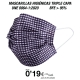 Mascarillas Higiénicas Cuadros Negro/Blanco 200 uds Mascarillas Higiénicas Cuadros Negro/Blanco 200 uds