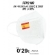FFP2 Blanca con Bandera Española 1000 uds FFP2 Blanca con Bandera Española 1000 uds